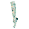 Four White Socks Candy Cane Ponies Knee High Socks