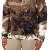 Aerion Printed Sherpa Pullover