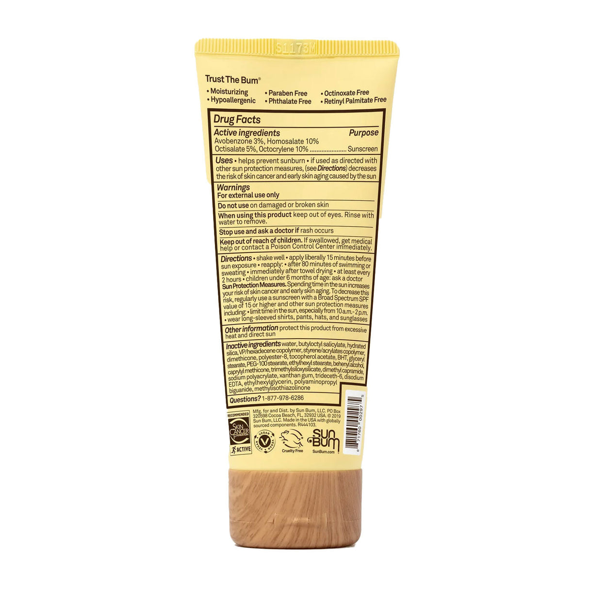 Sun Bum SPF 50 Face Lotion 3 oz.
