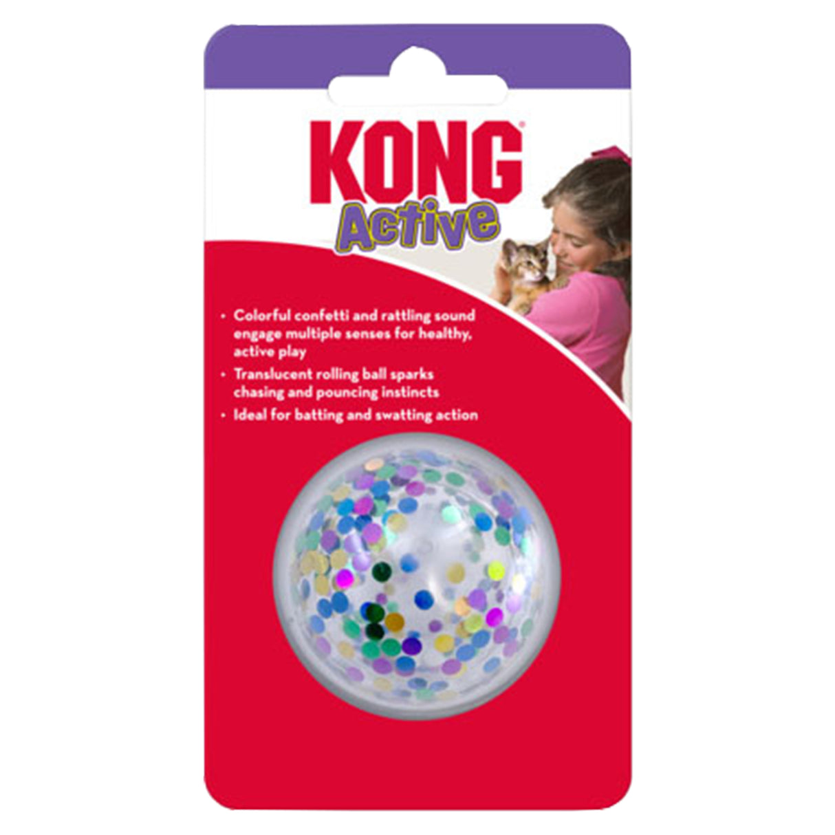 Kong Cat Active Confetti Ball