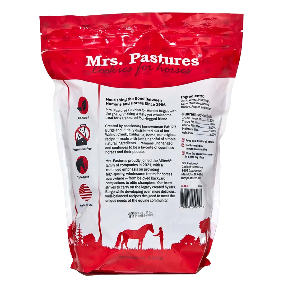 Mrs. Pastures Cookies for Horses Horse Treats 5 lb.