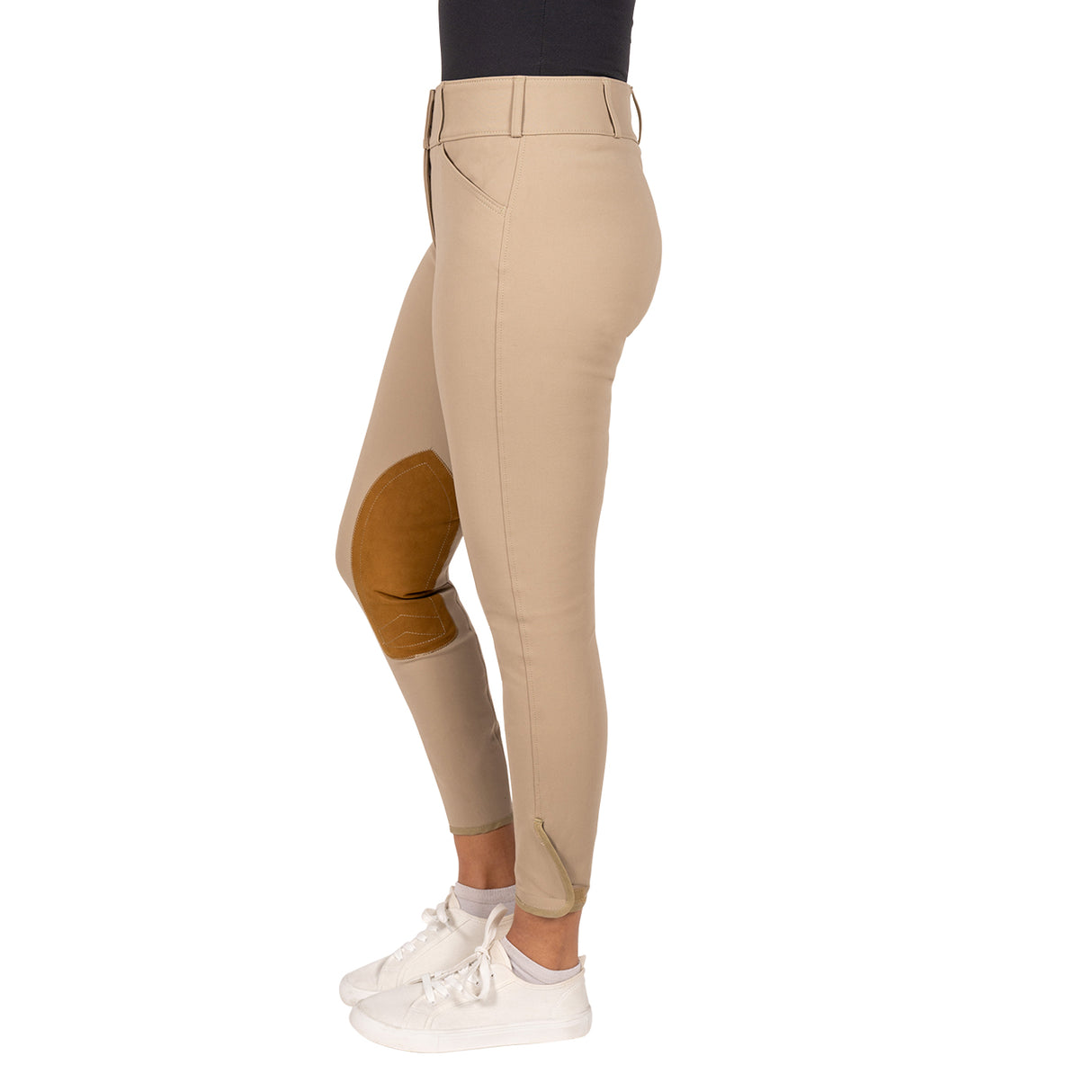 Tailored Sportsman Vintage Knee Patch Mid-Rise Breech W/ Velcro Bottom