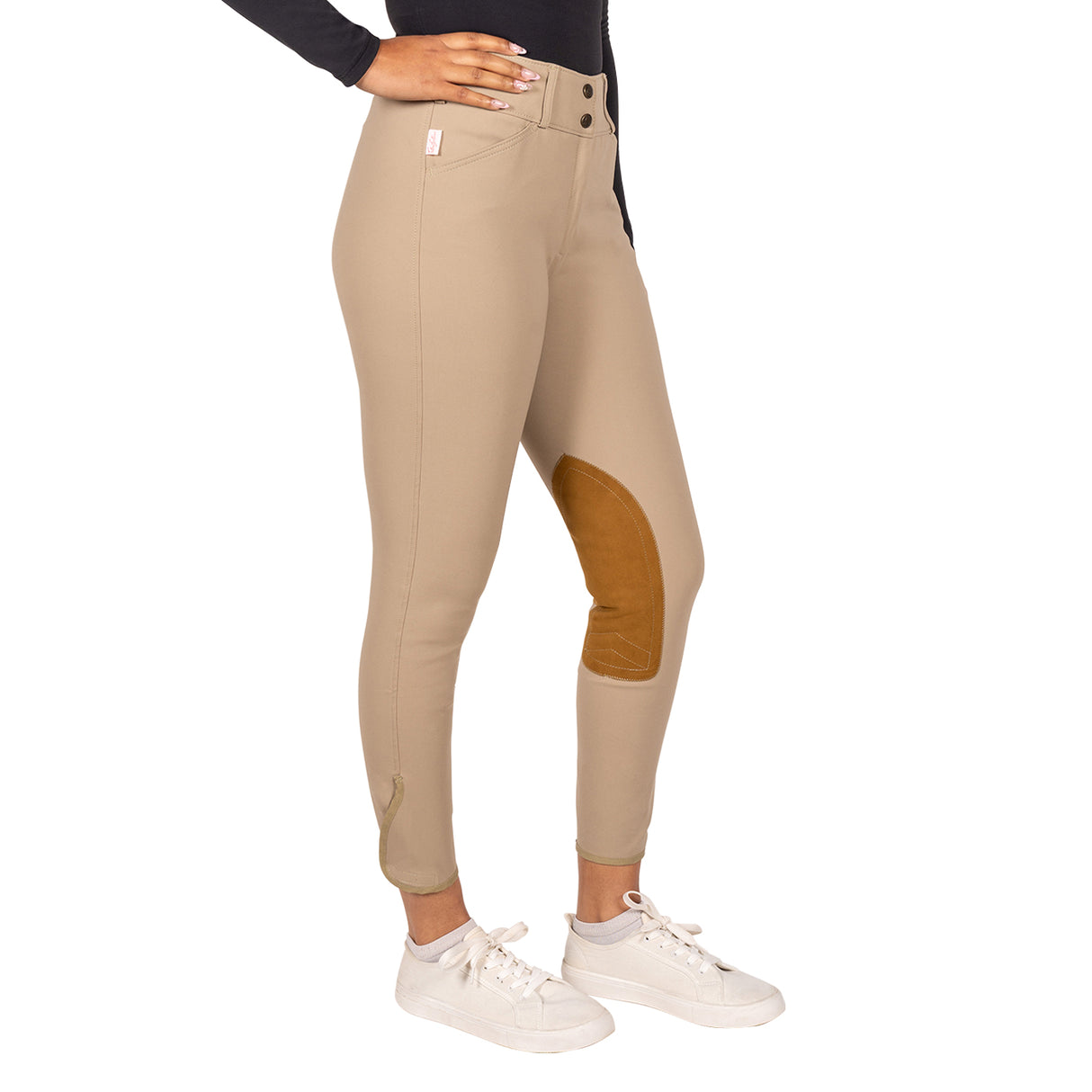 Tailored Sportsman Vintage Knee Patch Mid-Rise Breech W/ Velcro Bottom