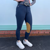 Tailored Sportsman Vintage Knee Patch Mid-Rise Breech W/ Velcro Bottom