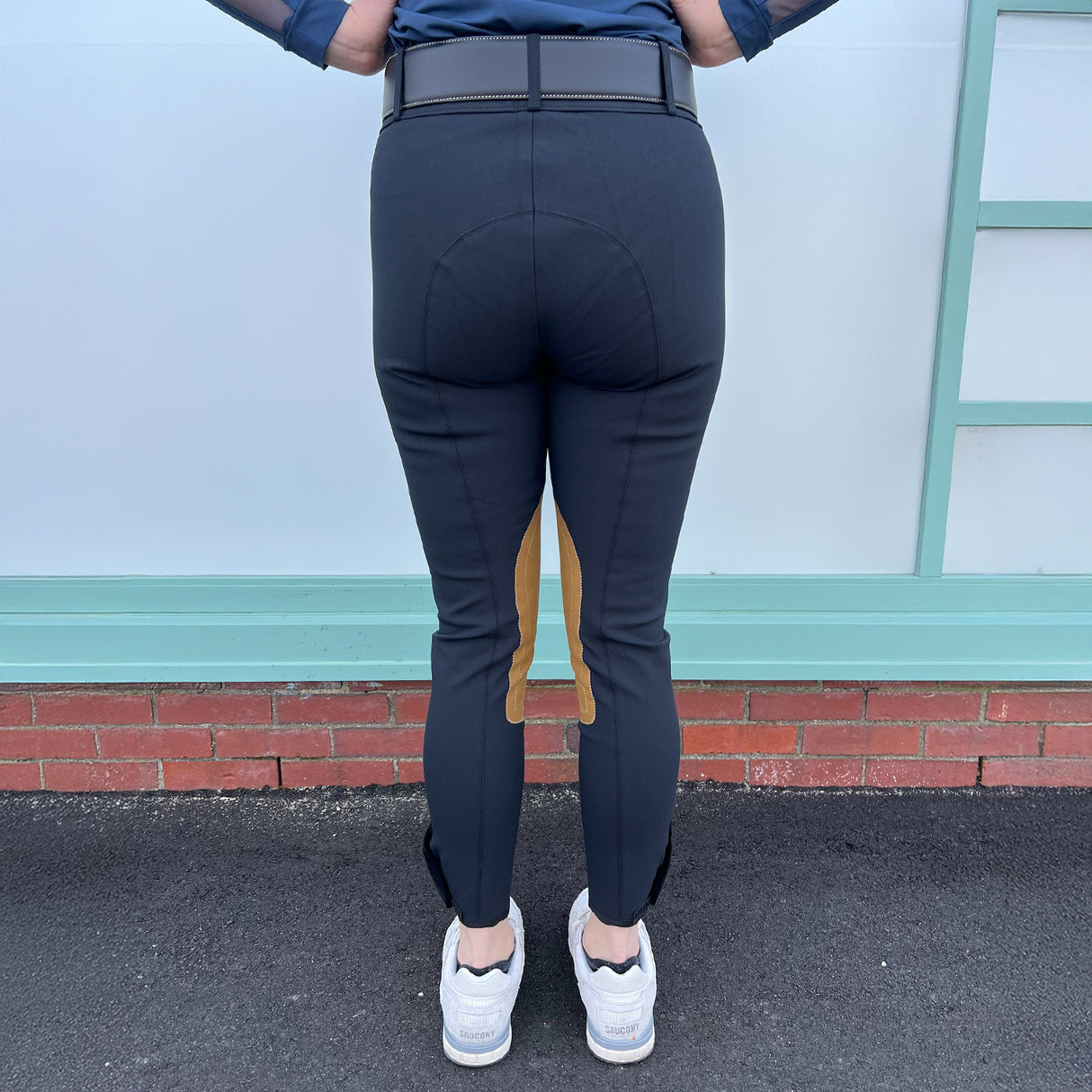 Tailored Sportsman Vintage Knee Patch Mid-Rise Breech W/ Velcro Bottom