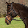 Henri De Rivel Pro Mono Crown Raised Figure Eight Bridle W/ Rubber Reins