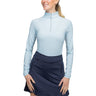 Kastel Monogram Solid Long Sleeve Quarter Zip Base Layer