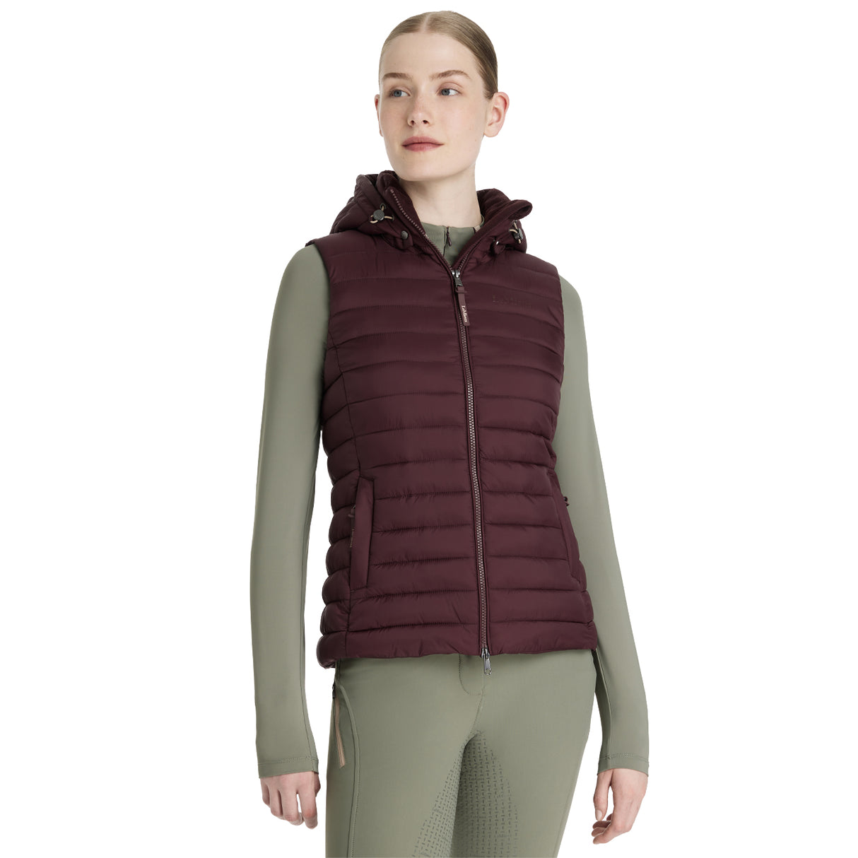 LeMieux Rose Hooded Puffer Vest