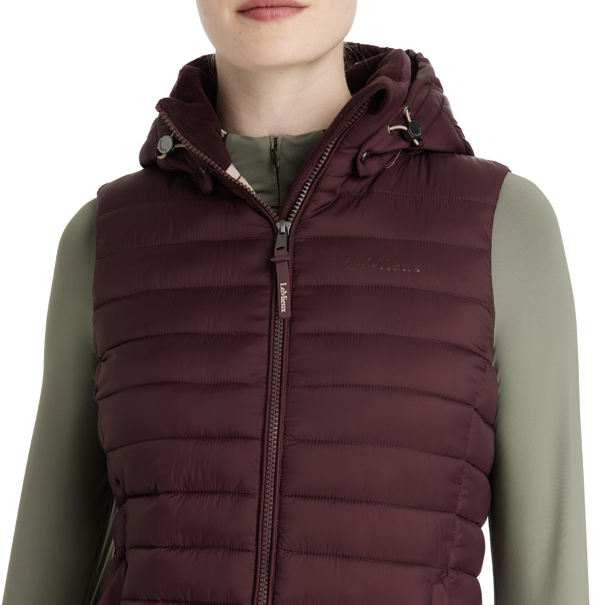 LeMieux Rose Hooded Puffer Vest