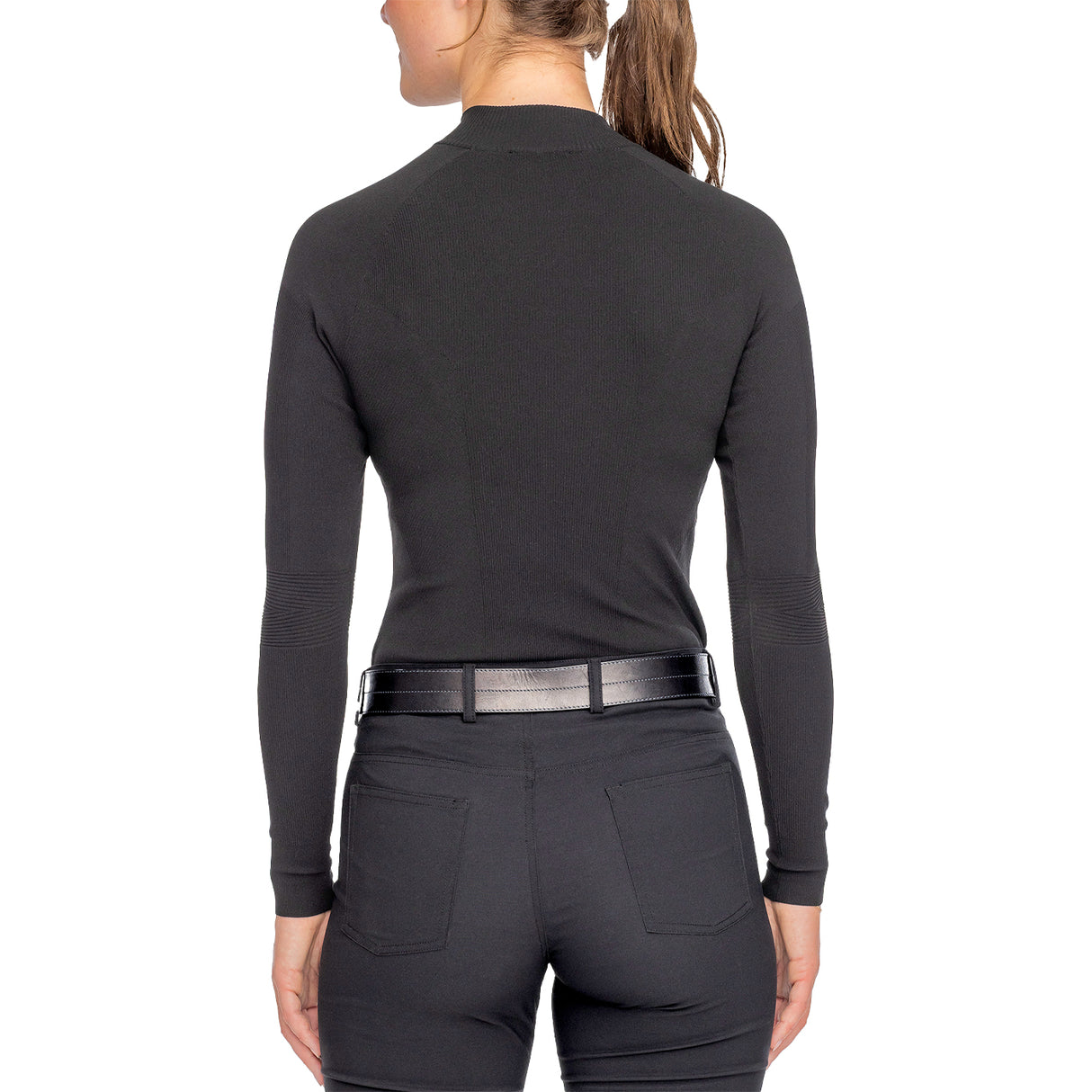 Kastel Denmark Quarter Zip Pullover Sweater W/ Crystal Zipper
