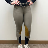 Tailored Sportsman Lightweight Technical Mid-Rise Suede Knee Patch Breech