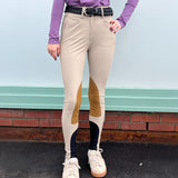 Tailored Sportsman Lightweight Technical Mid-Rise Suede Knee Patch Breech