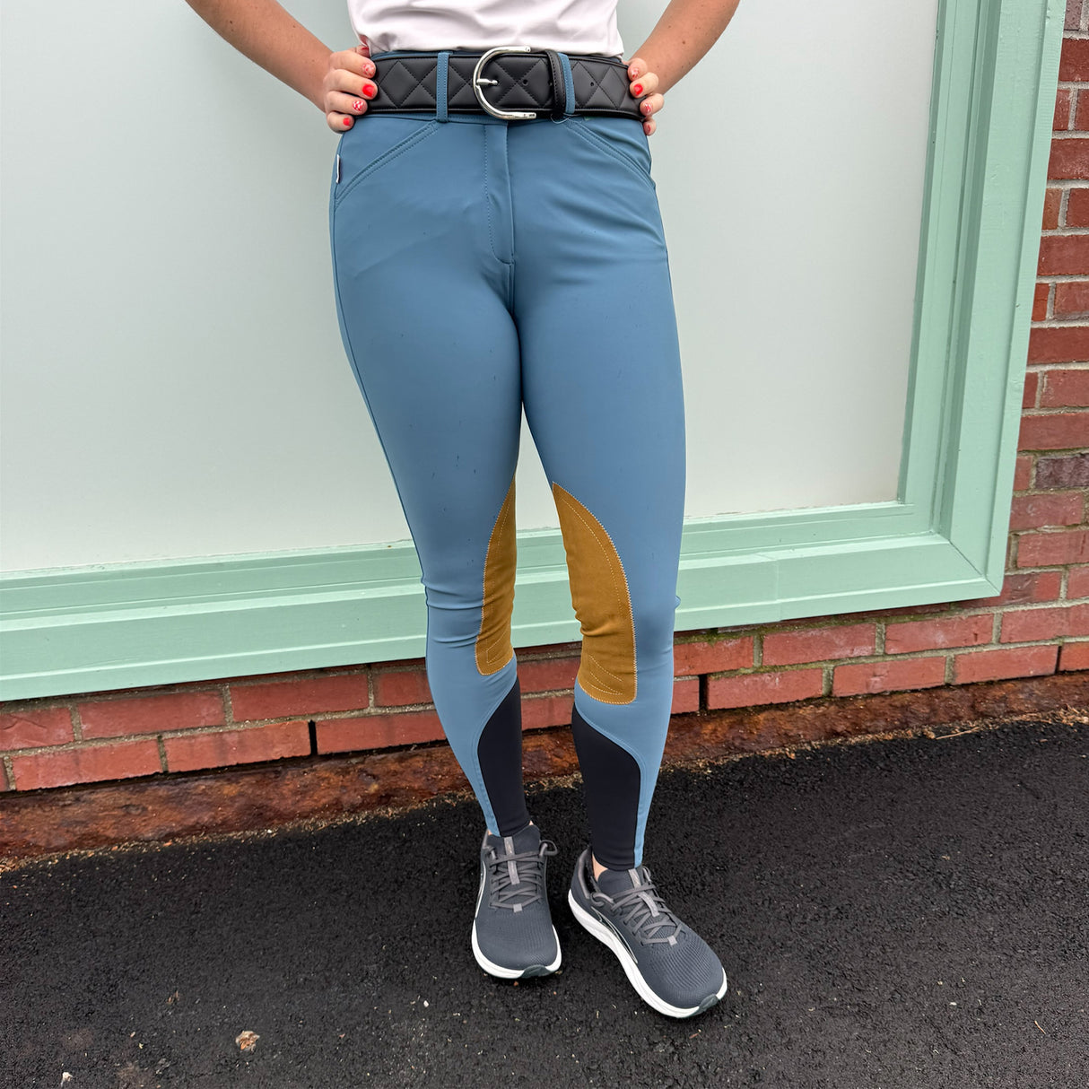 Tailored Sportsman Lightweight Technical Mid-Rise Suede Knee Patch Breech