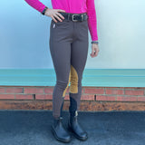 Tailored Sportsman Lightweight Technical Mid-Rise Suede Knee Patch Breech