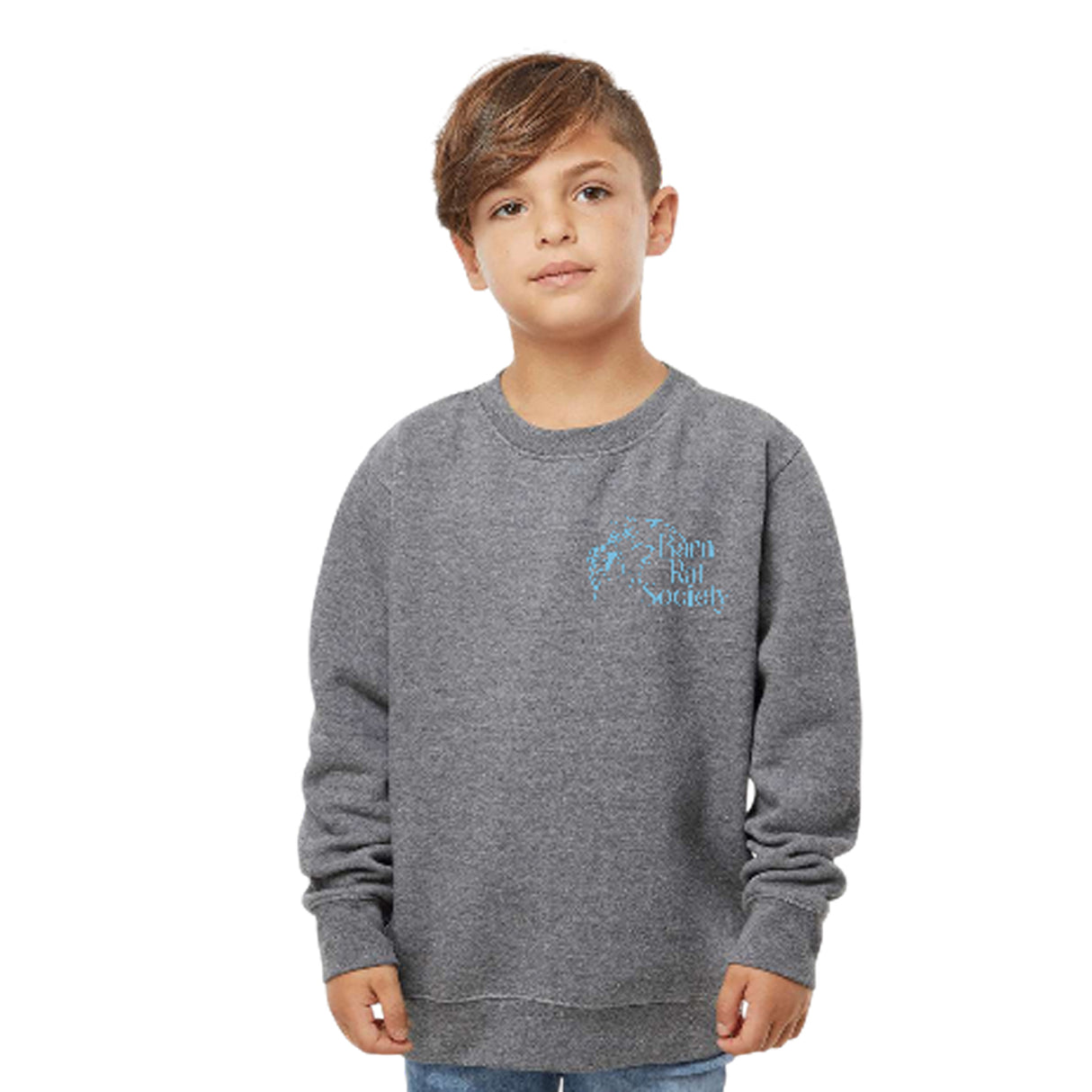 Equine & Design Barn Rat Society Crew Neck Sweatshirt - Kids'