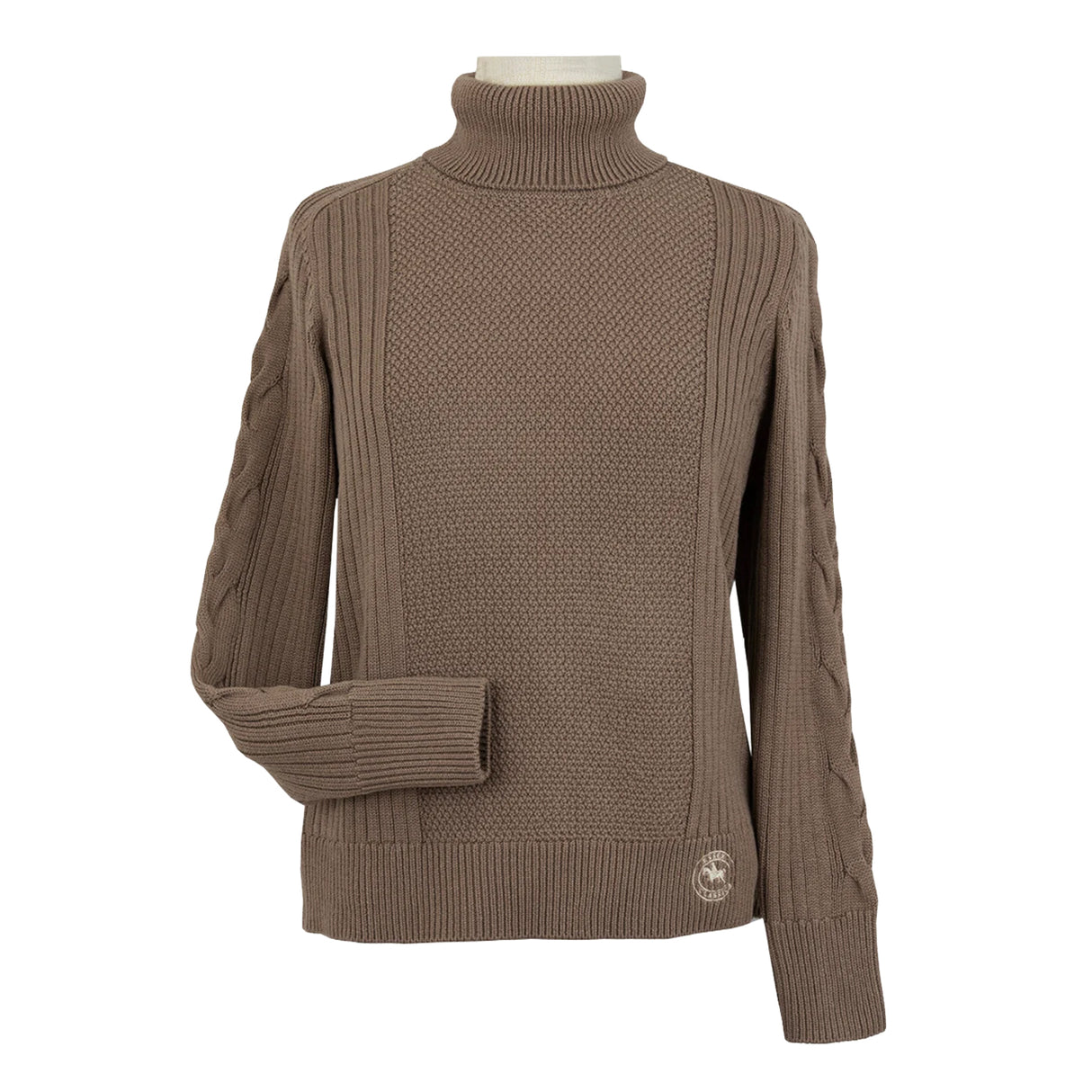 Essex Classics Laced Rein Cable Knit Sweater