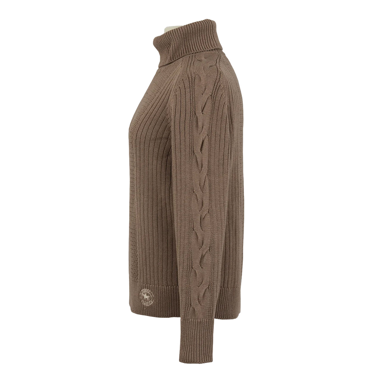 Essex Classics Laced Rein Cable Knit Sweater
