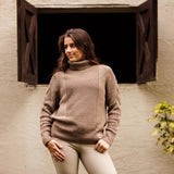 Essex Classics Laced Rein Cable Knit Sweater