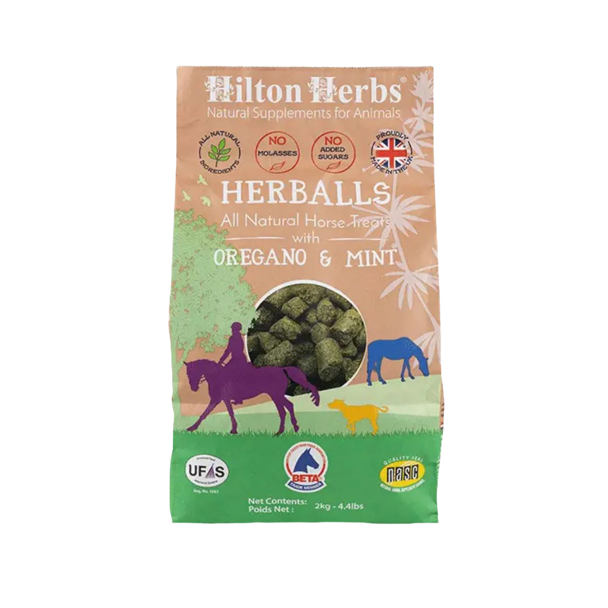 Herballs All Natural Oregano & Mint Horse Treats 4.4 lb.