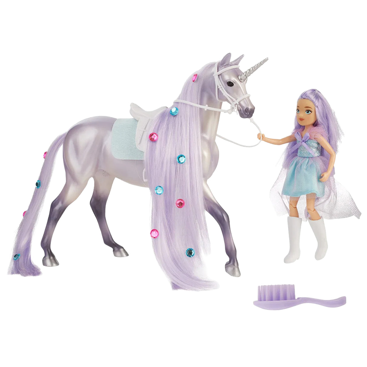 Breyer Freedom Series Twila & Moonstone Magical Unicorn & Rider