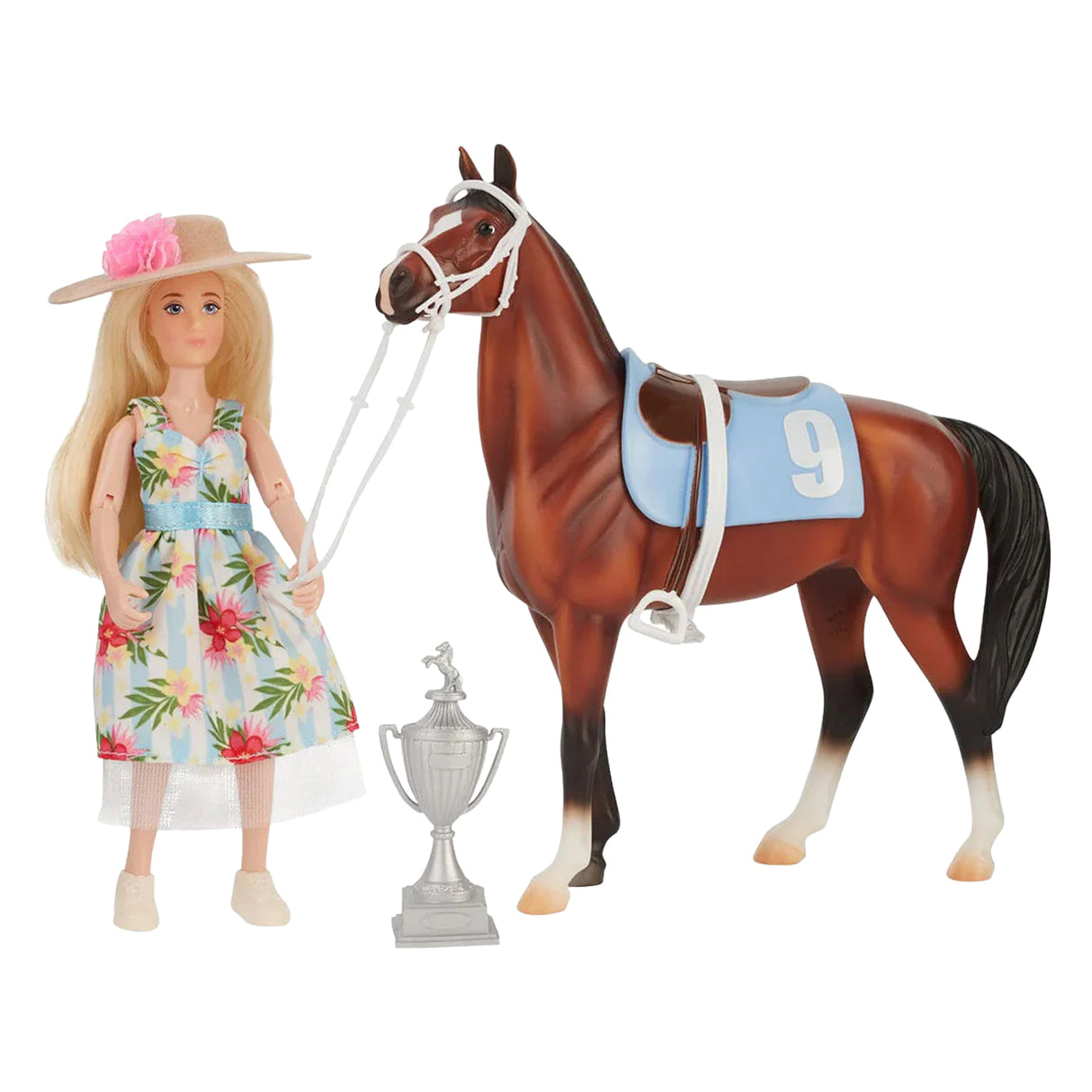 Breyer Freedom Series Winner's Circle Gift Set Tinsley & Buttercup Breeze