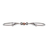 Jake Adams Dee Ring Double Jointed Bit W/ Triple Copper Roller
