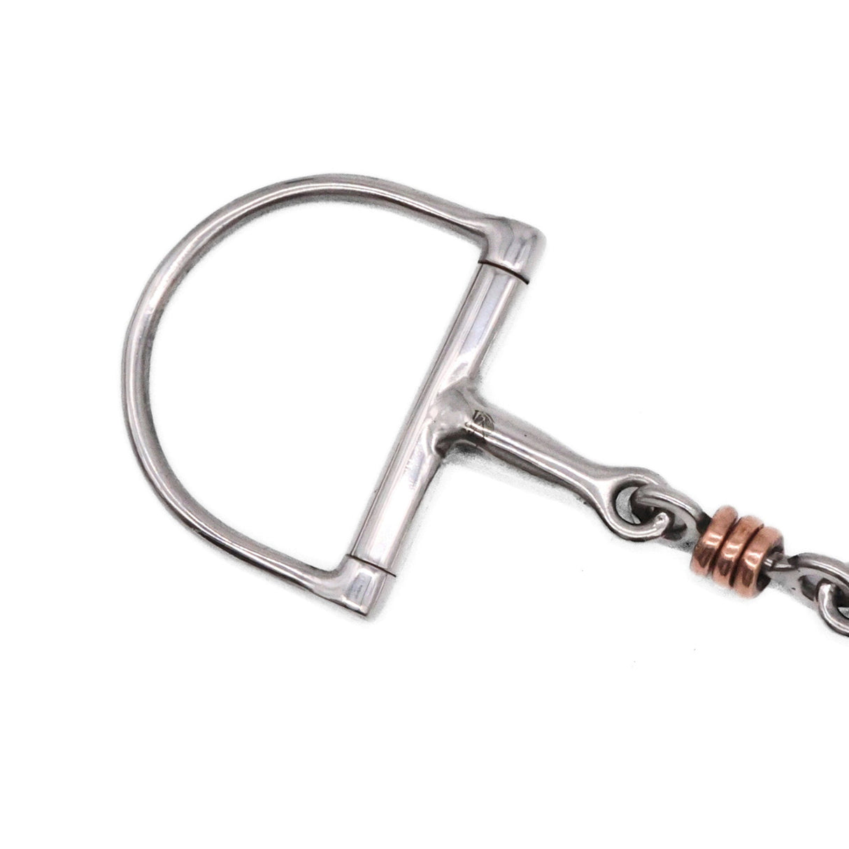 Jake Adams Dee Ring Double Jointed Bit W/ Triple Copper Roller