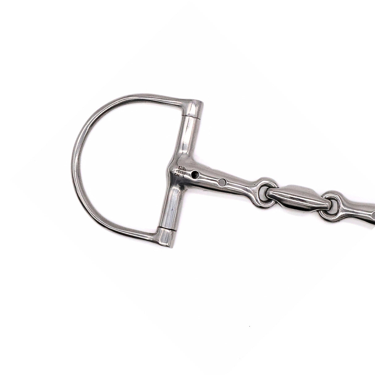 Jake Adams Dee Ring Double Jointed Whistle Bit W/ Lozenge