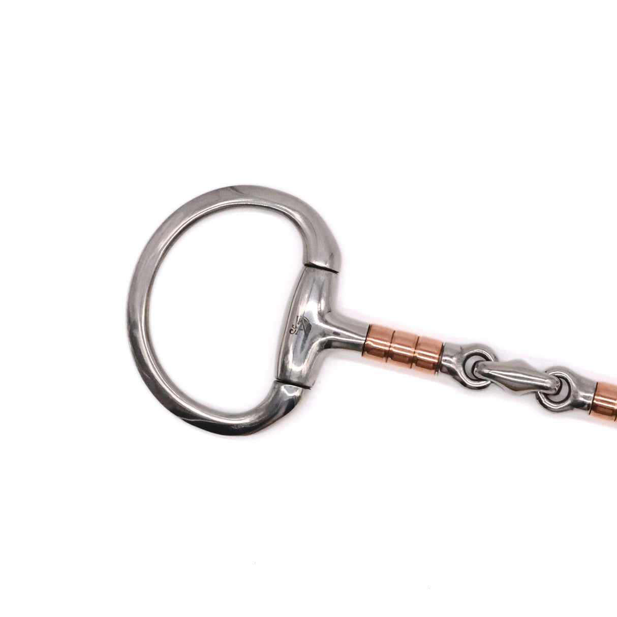 Jake Adams Eggbutt Copper Roller Double Jointed Elliptical Bit