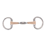 Jake Adams Eggbutt Double Jointed Leather Bit W/ Lozenge