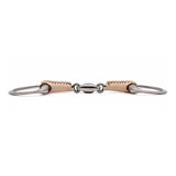 Jake Adams Eggbutt Double Jointed Leather Bit W/ Lozenge