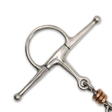 Jake Adams Full Cheek Double Jointed Bit W/ Triple Copper Roller