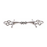 Jake Adams Full Cheek Nelson Gag Double Jointed Bit W/ Stainless Steel Roller