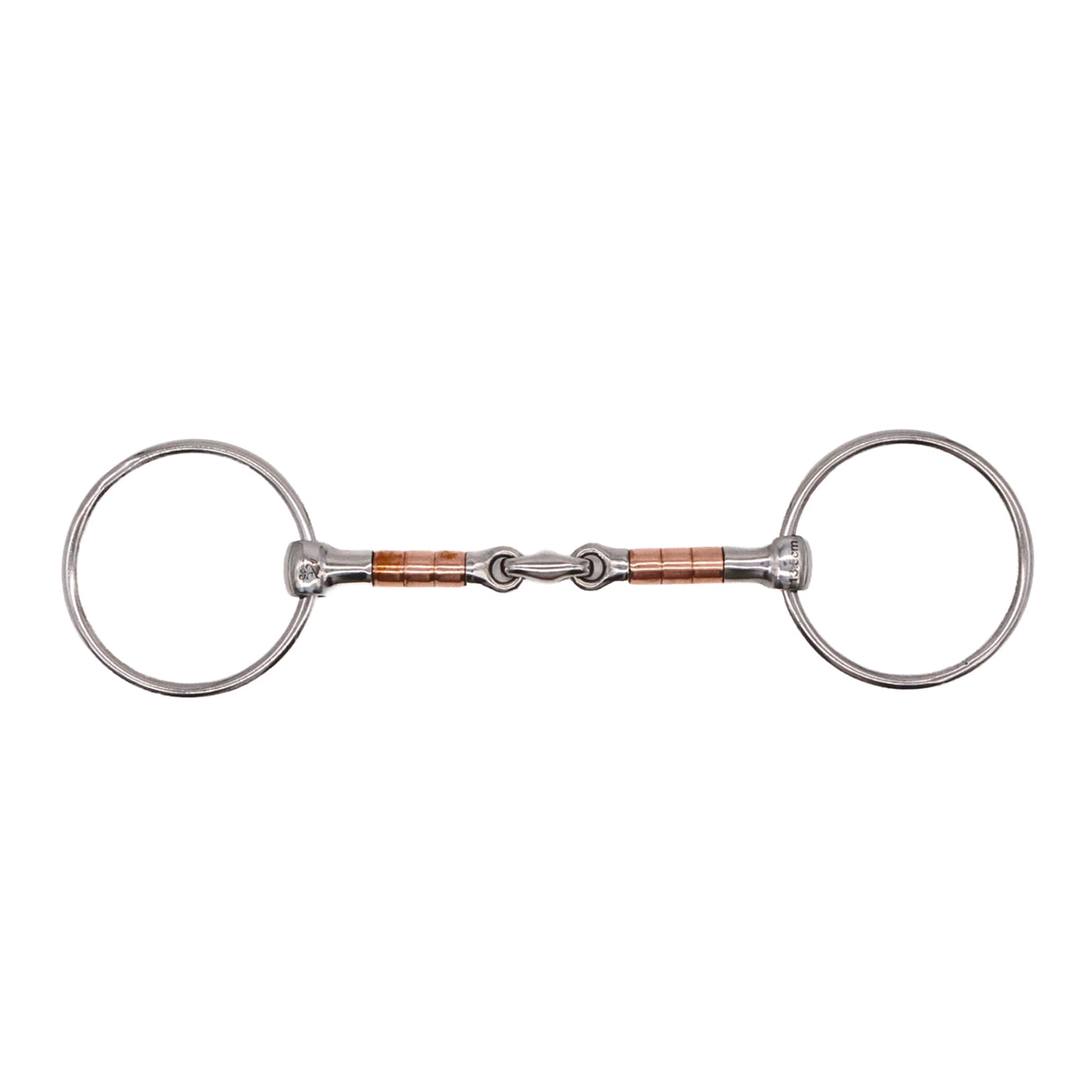 Jake Adams Loose Ring Copper Roller Double Jointed Elliptical Bit