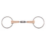Jake Adams Loose Ring Double Jointed Leather Bit W/ Lozenge