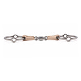 Jake Adams Loose Ring Gag Double Jointed Leather Bit W/ Lozenge
