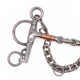 Jake Adams Pelham Copper Roller Double Jointed Elliptical Bit