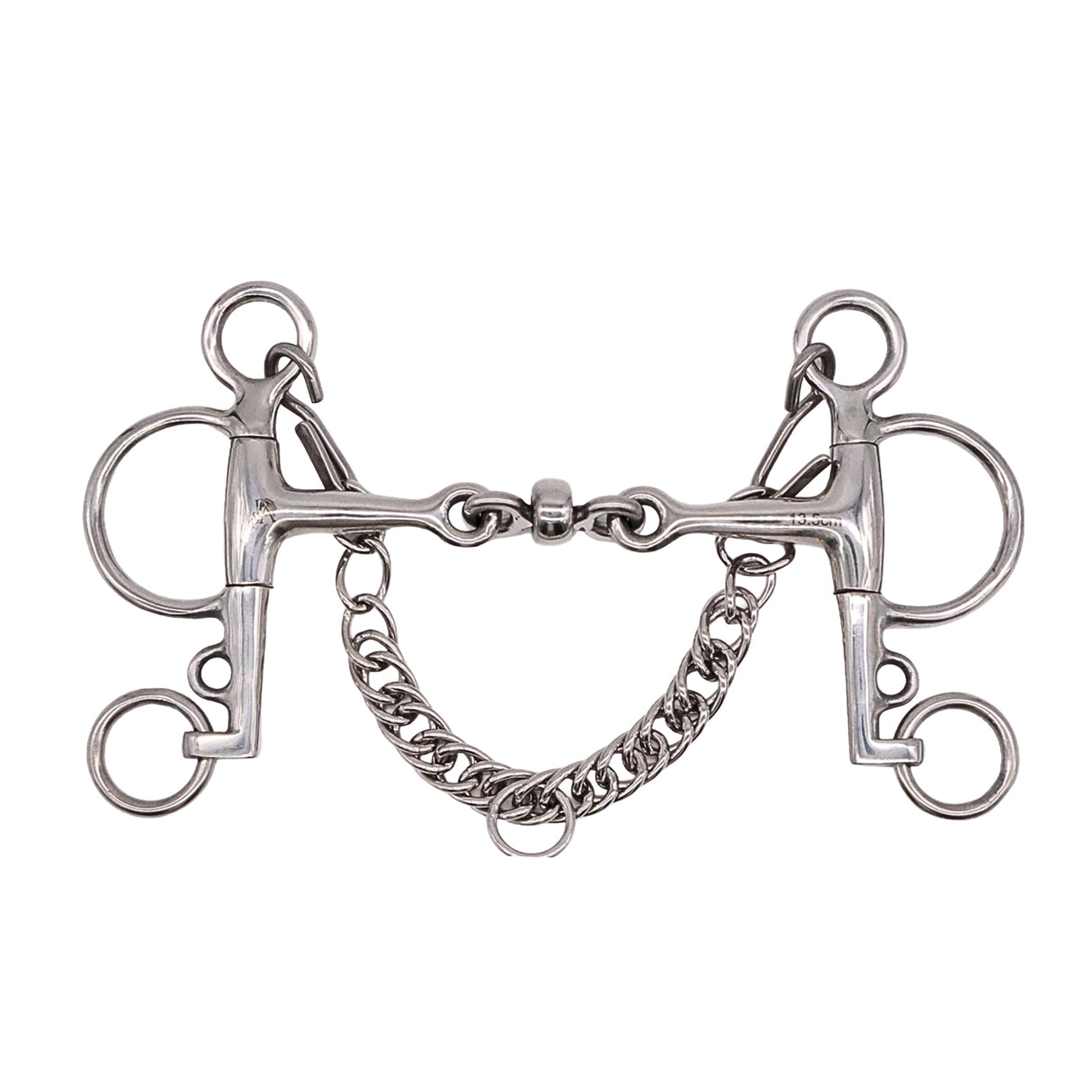 Jake Adams Pelham Double Jointed Bit W/ Stainless Steel Roller
