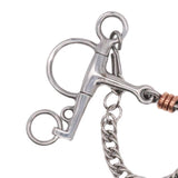 Jake Adams Pelham Double Jointed Bit W/ Triple Copper Roller