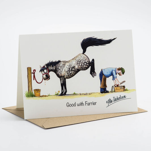 Alex Underdown Good W/ Farrier Greeting Card