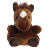 Aurora Palm Pals Truffle Brown Horse Plush 5 in.