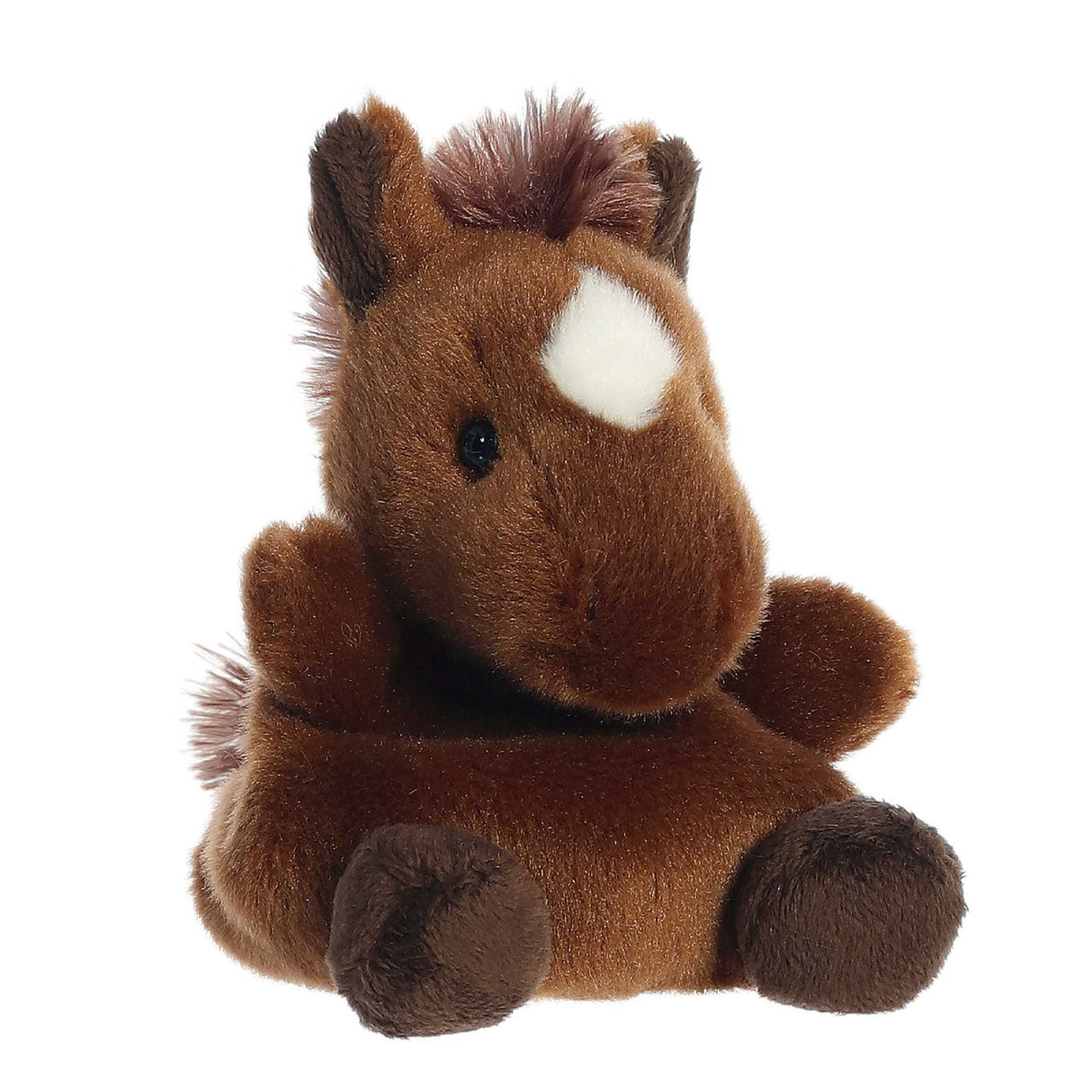 Aurora Palm Pals Truffle Brown Horse Plush 5 in.