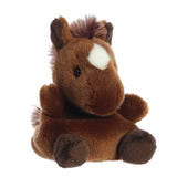 Aurora Palm Pals Truffle Brown Horse Plush 5 in.