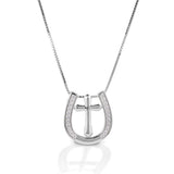 Kelly Herd Small Horseshoe Cross Necklace