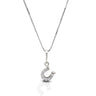 Kelly Herd Clear Dangle Horseshoe Necklace
