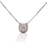 Kelly Herd Rose Gold Plated Horseshoe Necklace