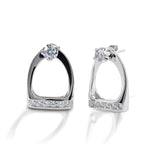 Kelly Herd Stud Earrings W/ Large English Stirrup Jackets