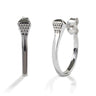 Kelly Herd Post Back Nail Hoop Earrings