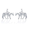 Kelly Herd Western Pleasure Horse W/ Rider Earrings