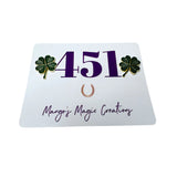 Mango's Magic 4 Leaf Clover Number Pins